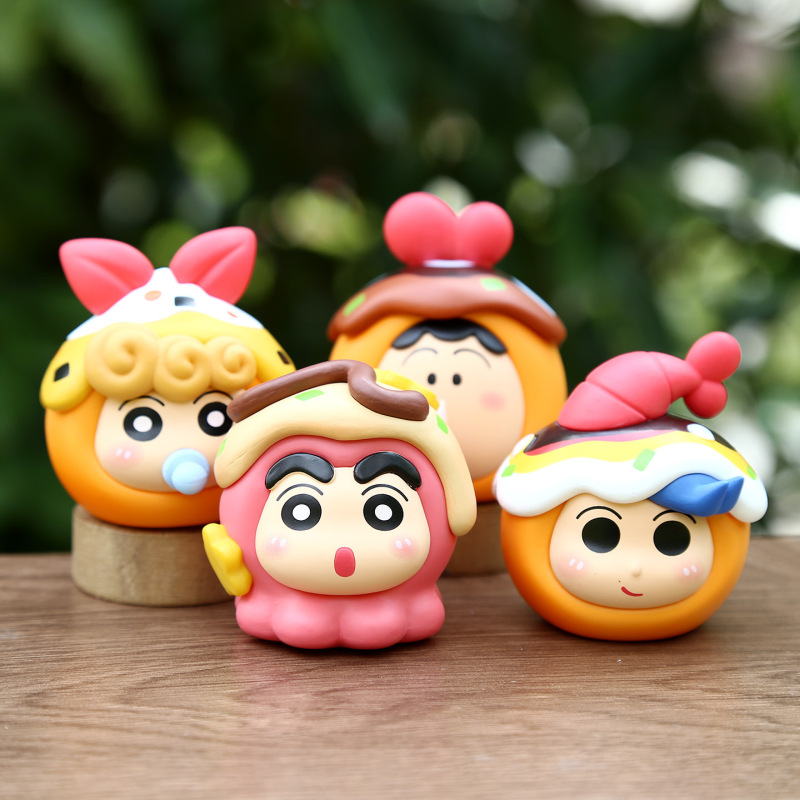 新しい漫画タコボール COS 小新フレンズシリーズ Q バージョン人形フィギュアトレンディなブラインドボックス装飾ギフト|undefined