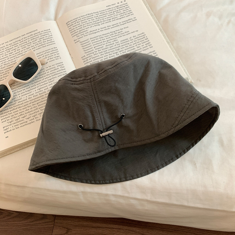 2024 nuevo sombrero de pescador japonés para mujeres de verano delgado ocio sombrero de bisel grande para mostrar la cara pequeño sombrero de balde de protección solar