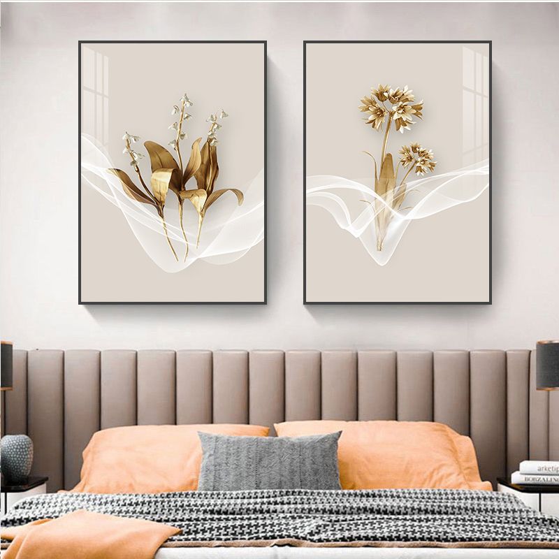 Bedside Wall Decoration Painting Modern Simple Master Bedroom Double Hanging Painting Nordic Warm Room Background Wall Painting
