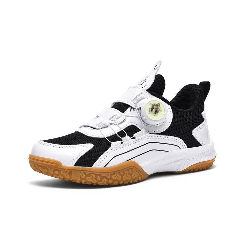 New Children's Table Tennis Badminton Shoes Professional Rotating Buckle Children's Shoes Anti-slip Mesh sneaker Girls Boys Shoes
