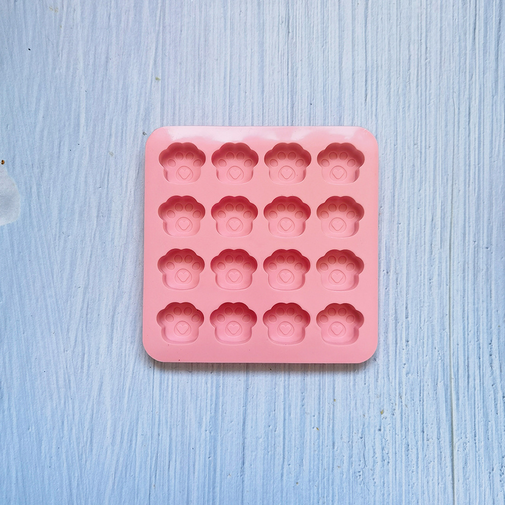 16 garras de gato 145 molde de silicona pastel helado pudín molde de postre jabón utensilios
