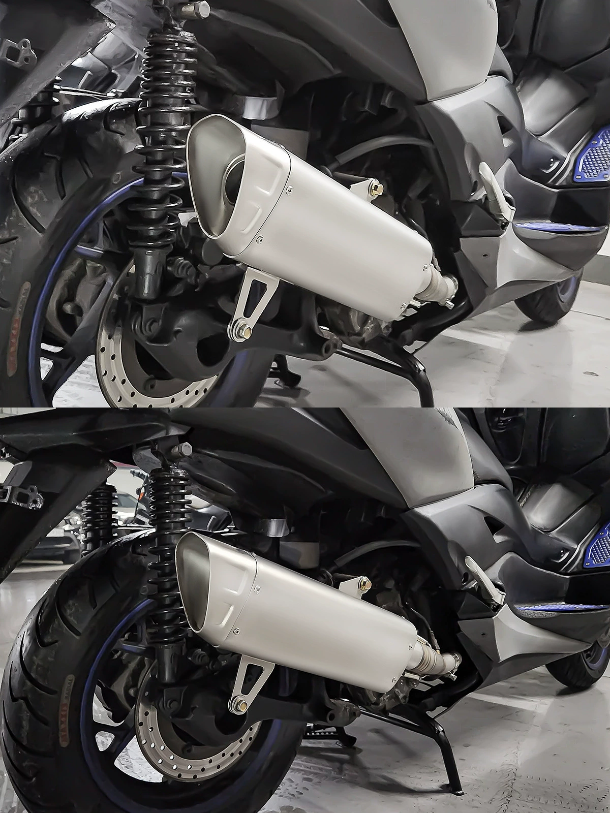 Подходит для Yamaha X-MAX300 передняя/хвостовая секция/выхлопная труба XMAX300 нержавеющая сталь выхлопной