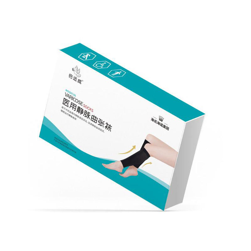 베시웨이 하지정맥류 양말 BLAD2 블랙-미디엄 튜브-발목 노출(L) - 1박스