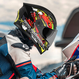 Foreign Trade Export Electric Motorcycle Double Lens Full Helmet Men's Women's Four Seasons Junhaolong Helmet Helmet Riding Helmet