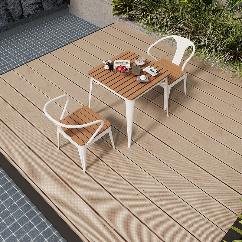 Residencia balcón ocio mesa y silla combinación de patio jardín al aire libre mesa de comedor impermeable al aire libre set de mesa y silla