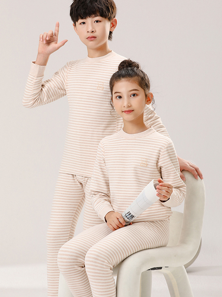 Pantalones de otoño para niños, ropa interior caliente para niños, niñas y niñas, pijamas de algodón para niños, ropa para el hogar para niños