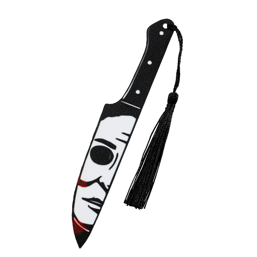 Halloween Europa y América extraña creativa alternativa personalidad pendientes de sangre pendientes de acrílico punk cuchillo de cocina daga image 14