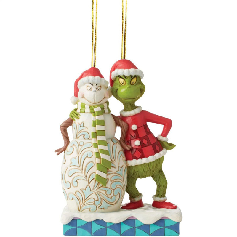 Nuevos productos interesantes de la serie verde de adornos de automóviles adornos del árbol de Navidad regalos de fiesta decoración del hogar