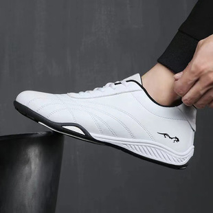 Spring New 2025 Soft-Soled Men's Sports and Casual Shoes, Fashionable and Breathable Travel Men's Leather Shoes, Versatile Running Shoes