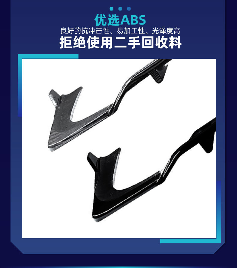 Suitable for Mercedes-Benz C-Class W206 C260 C43 AMG 2022+ rear lip, rear spoiler, and rear diffuser – a cross-border modification part