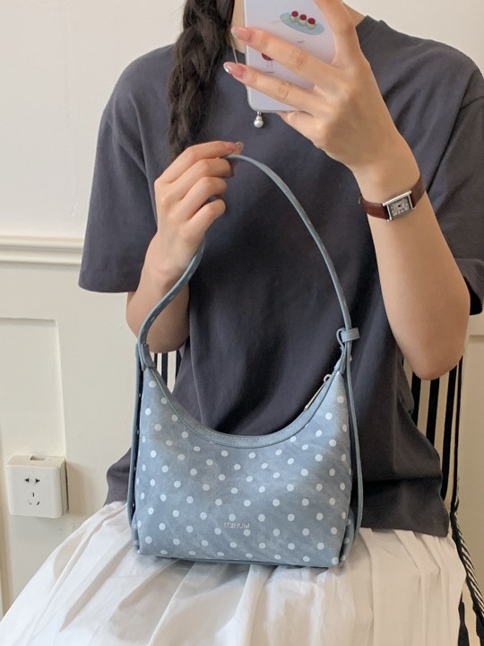 Cross-border coreano diario de lujo ligero punto de onda bolso de mano de mujer alta sensación de trayectoria mochila de tendencia pequeña fresca bolso de hombro