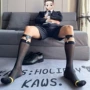 丝滑商务男士超薄小腿袜
