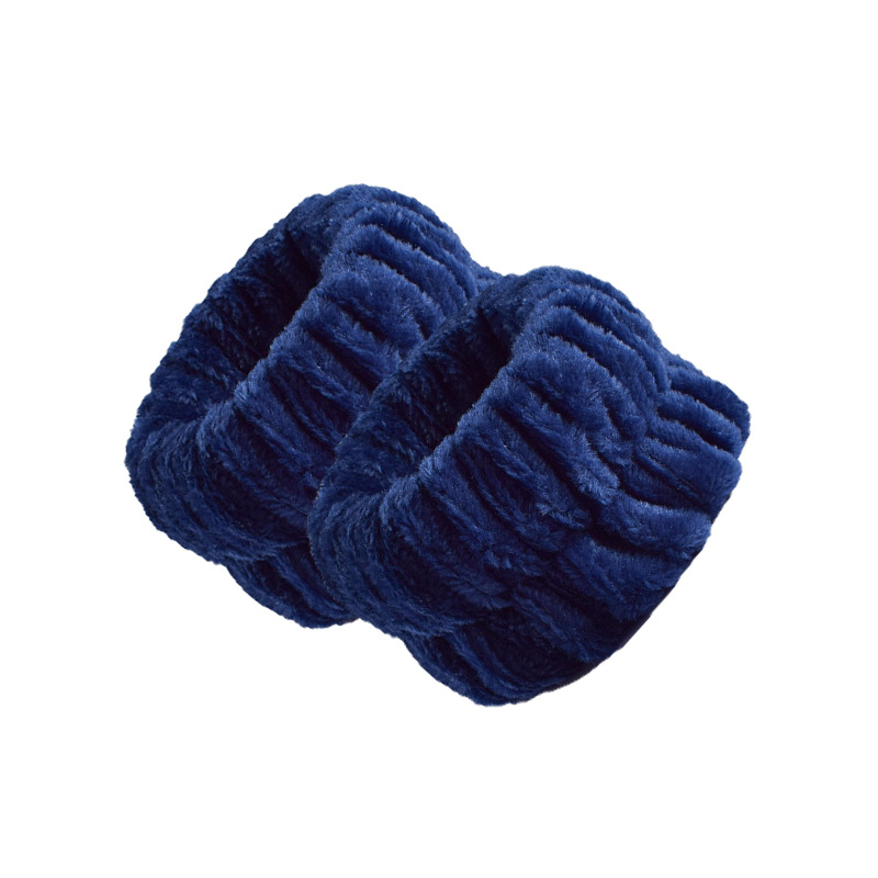 Amazon moda mujer agua ondulación terciopelo SPA diadema mullido pelo banda lavado de cara maquillaje diadema