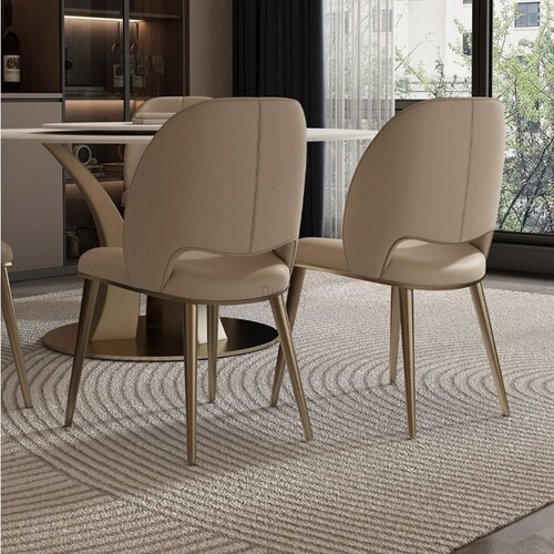 3l light luxury Nordic leather dining chair back chair high-end restaurant chair dining table chair negotiation chair dressing chair desk