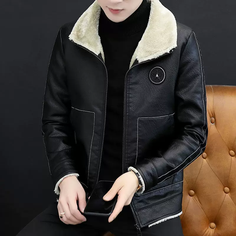 Мужская polyurethane тренд ретро куртка для отдыха, для подростков, slim fit