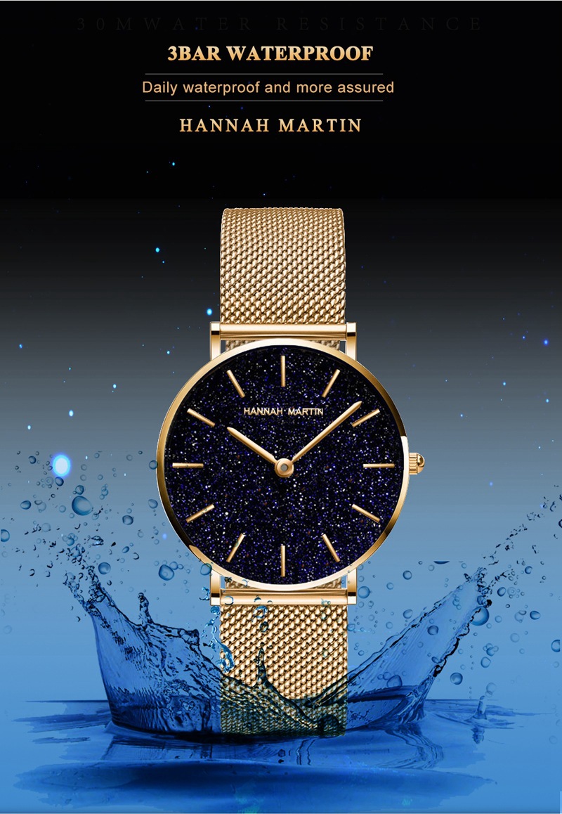 Uhrwerk Quarzuhr Sternenhimmel Damenuhr Lässige Gürteluhr Damen_voghion.com