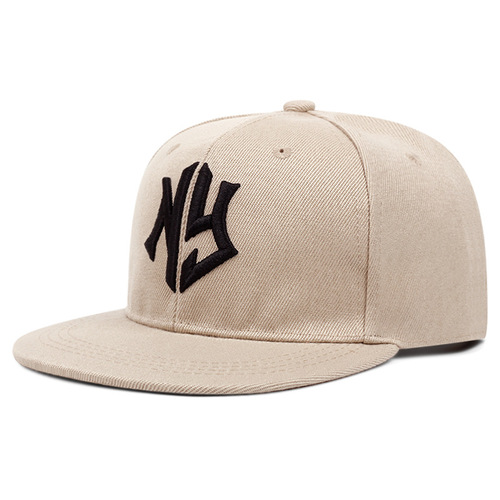 Cross-border e-commerce unisex flat brimmed hats with street embroidery letters NY hip-hop hats summer fashion sports baseball caps