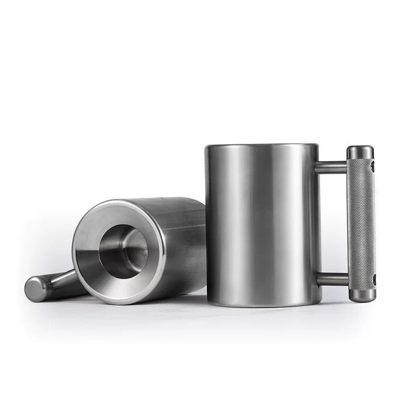 Dumbbell Cup Overweight 304 Stainless Steel 8kg Food Grade Exercise Wrist Arm Weight-bearing Fitness Cup 10kg