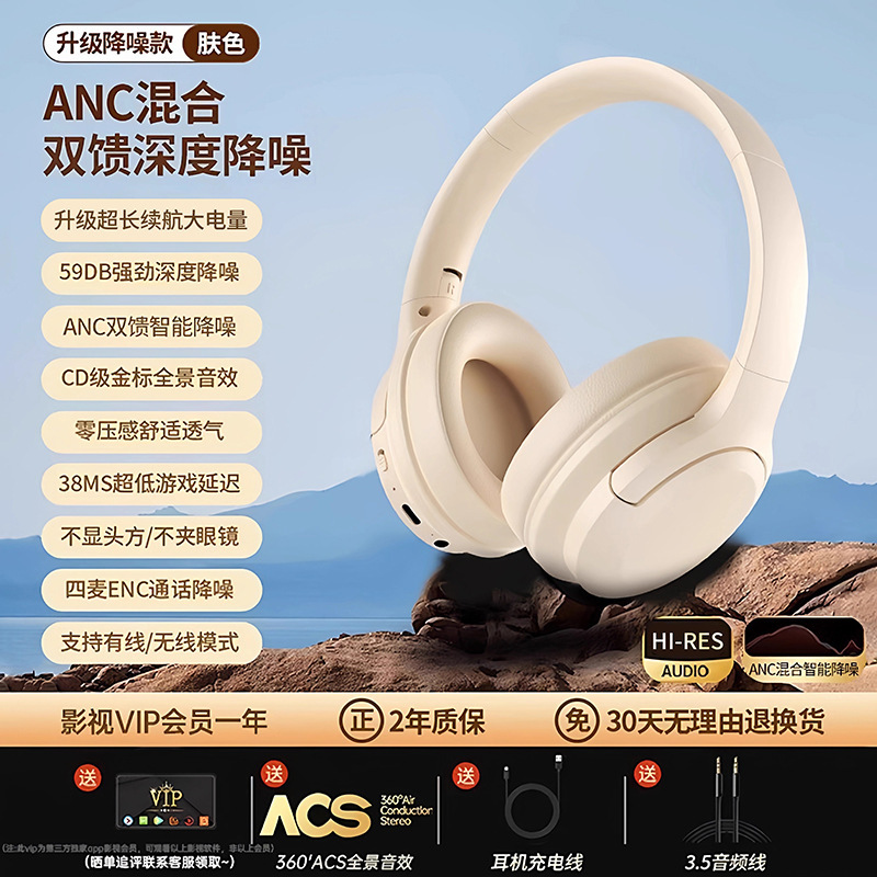 2025新款头戴式蓝牙耳机无线运动耳麦正品牌电脑电竞专用超长续航|undefined
