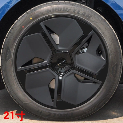 Brake caliper cover | hub stickers 19inch wheel - model-d-21inch-matte-black