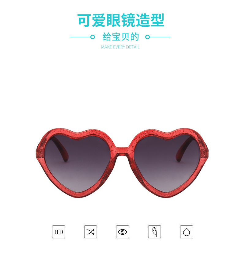 New Children's Fashion Love Shape Glasses display picture 10