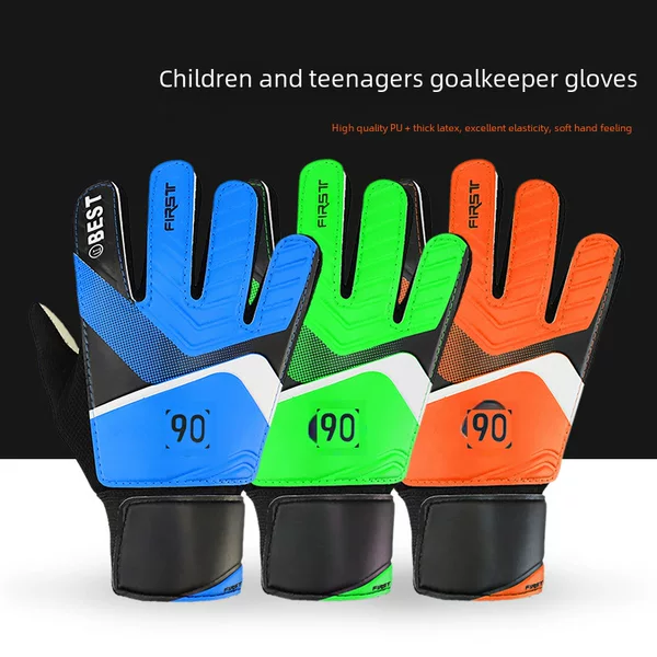Children's football goalkeeper gloves latex anti-collision door handle gloves non-slip breathable protective gloves one generation