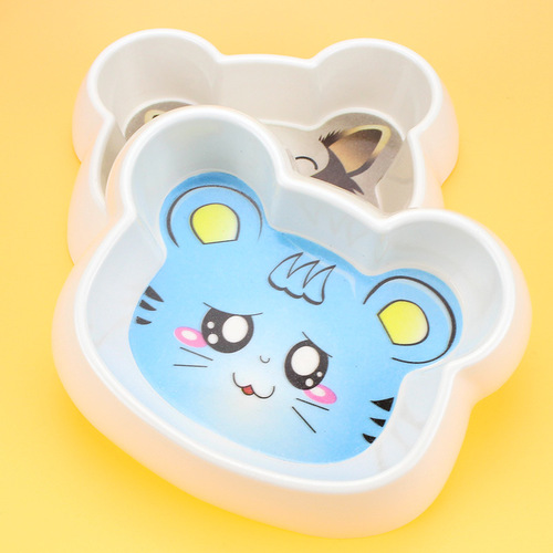 Wholesale pet bowls, shaped melamine bowls, cartoon panda cat bowls, dog bowls, dog food bowls and drinking bowls