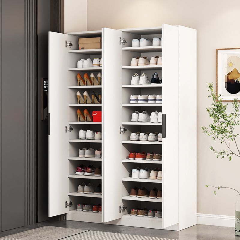 Shoe Cabinet for Home Entrance, Simple Entryway Storage, Integrated Wall-Mounted Large-Capacity Balcony Elevated Shoe Rack