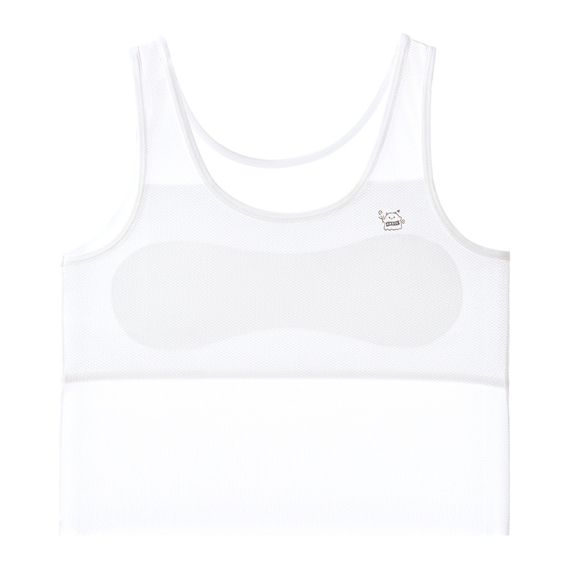 Venta al por mayor en nombre de las niñas durante el período de desarrollo, etapa 1, chaleco para niños de 7 a 12 años, ropa interior suave, transpirable y cómoda que es agradable para la piel