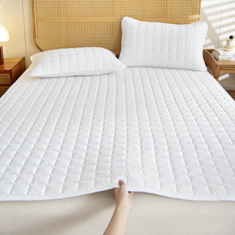 Three-Dimensional Quilted Mattress with Thick Cotton Padding, Breathable, Moisture-Proof, Non-Slip, Non-Shifting, Custom-Made for Bedroom and Dormitory