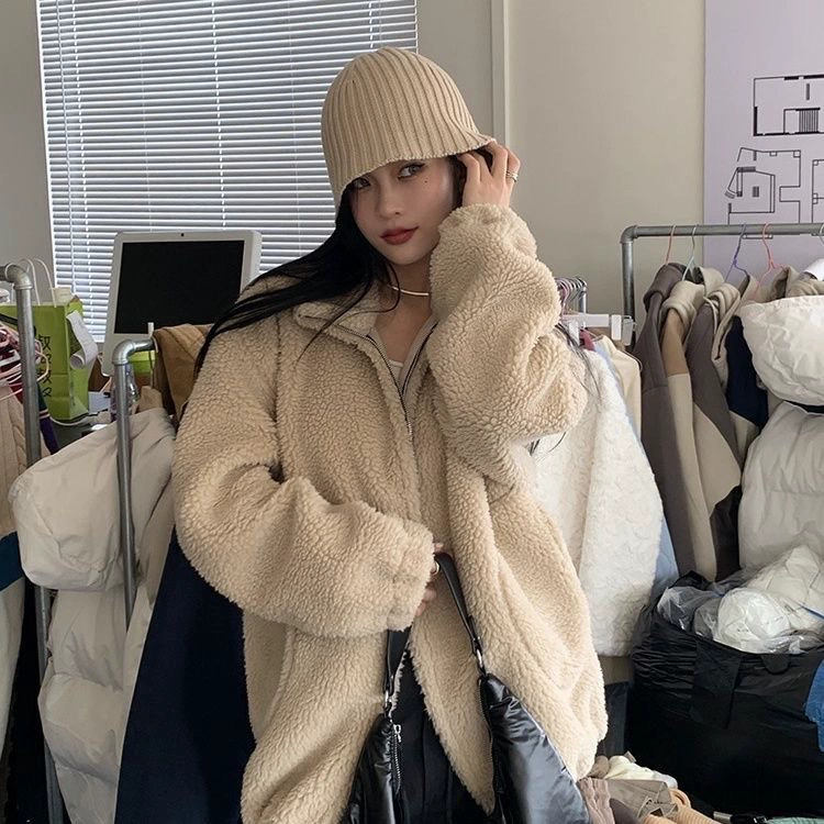 Демисезонная бархатная модная куртка, oversize, увеличенная толщина