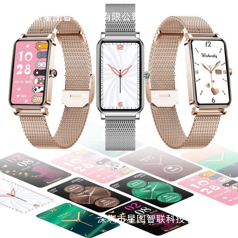 Cross-Border Zx19 Smart Watch 1.45 Full Touch Large Screen Women's Health Monitoring Physiological Ip68 Waterproof Multi-Language
