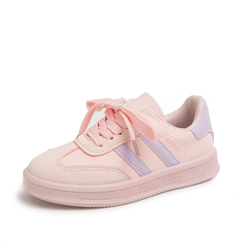 Zapatos infantiles Gump, zapatos de suela suave para niños, primavera y otoño 2024 nuevos zapatos de skate casuales para niñas, zapatos de entrenamiento transpirables, moda