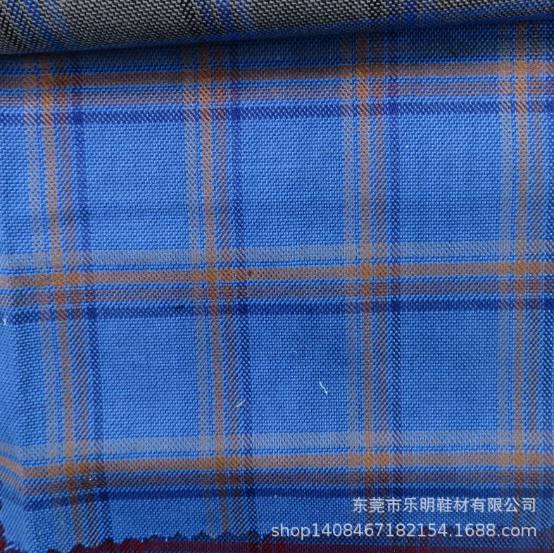 GB1010色织TR格子呢料适用鞋子帽子服装精纺西装呢料