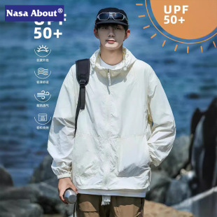 Nasa Sun Protection Clothing Men's Summer Thin Anti-Uv Loose Cool Outdoor Casual Versatile Skin Clothing Jacket