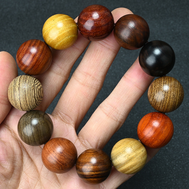 名族風多宝珠ブレスレット 108玉 多種檀香木仏珠 6/8mm カップル向け|undefined