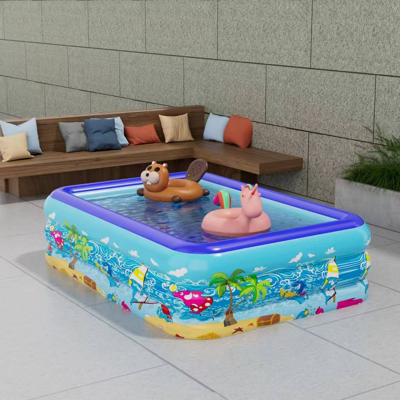 Cross-Border Spot Pvc Household Outdoor Large Family Pool Ocean Ball Pool Kidsren's Inflatable Swimming Pool Pool