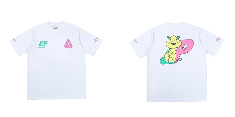 欧米の潮牌palace三角形双紗プリント高品質男女カジュアル半袖tシャツ|undefined