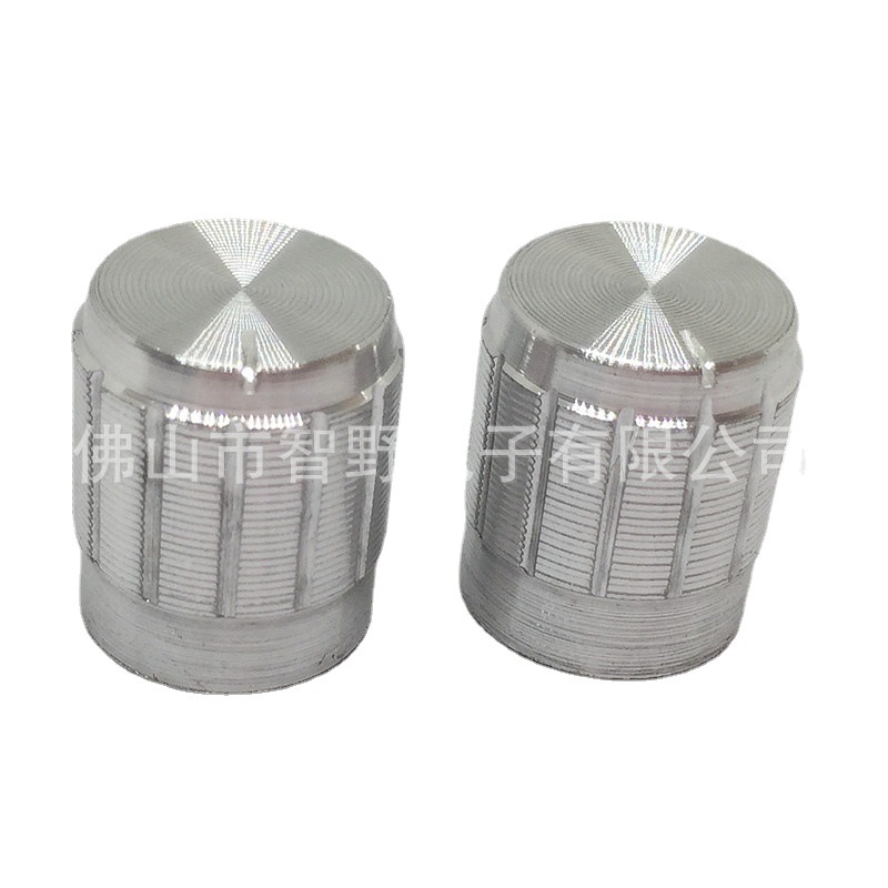 供应优质铝合金旋钮 15*17银色 电位器旋钮