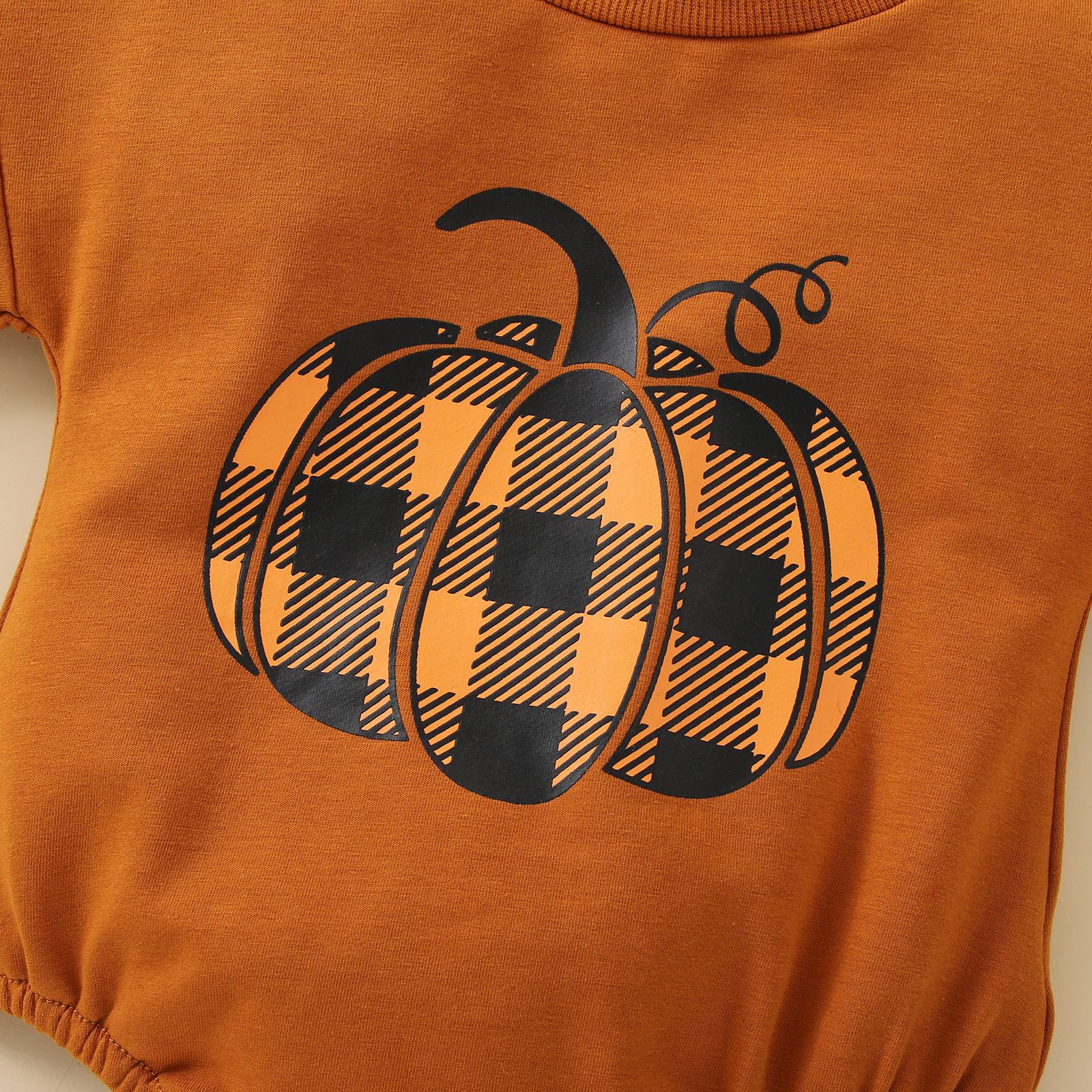 Halloween Fashion Pumpkin Cotton Blend Baby Rompers display picture 4