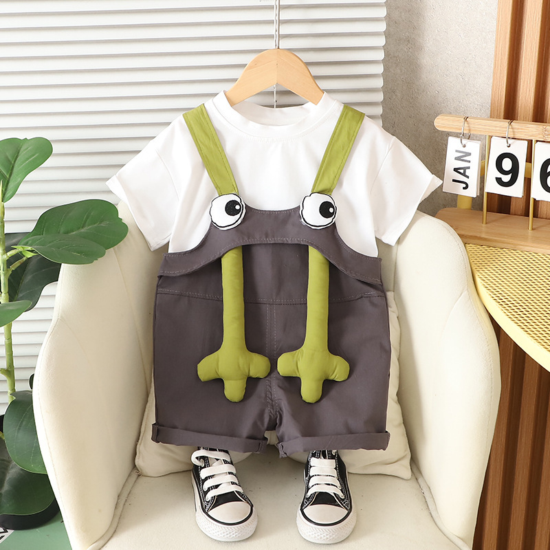 子供半袖セット夏男の子服女の子tシャツ赤ちゃん夏服服2025新しい子供服ファッション|undefined
