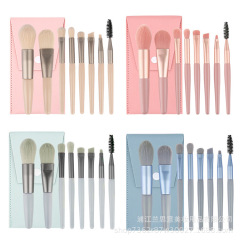 8 mini makeup brushes, portable concealer and foundation brush set, new beauty foundation, eye shadow tool, makeup brush