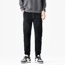 枫舍男装 /秋冬雪尼尔2025新款潮牌休闲裤男士修身束脚痞帅运动裤