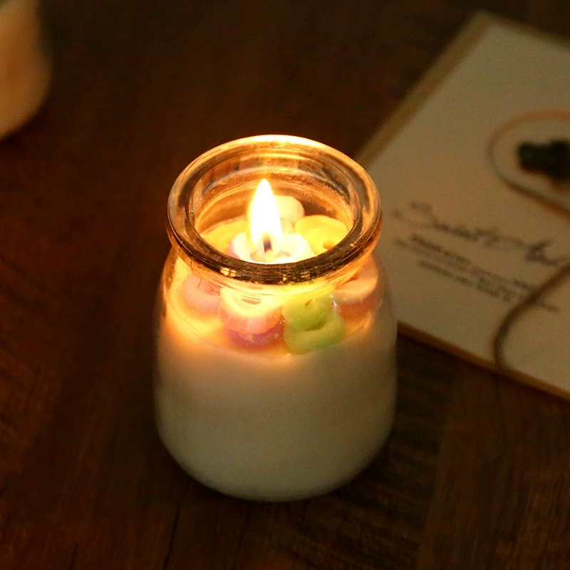 Creative perfumed candle, donut, aromatherapy handmade
