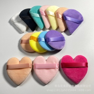 Factory direct Crystal super soft powder puff hot product Crystal velvet powder puff soft skin powder puff