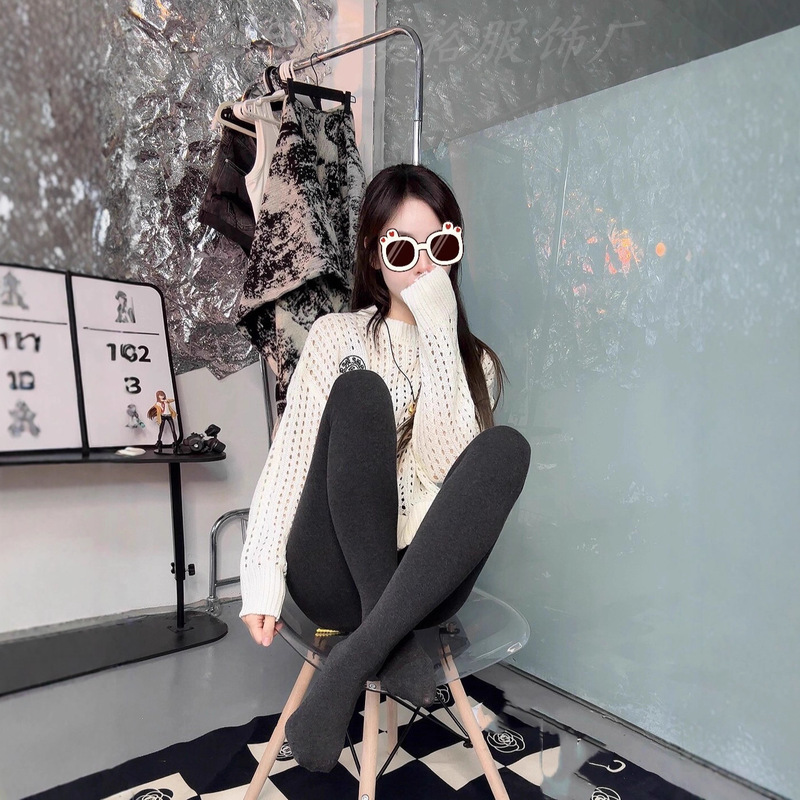 2025 New Ultra-Thin Miu Series 320g High-Waisted Tummy Control Slimming Leggings with Fleece Lining, Thickened, Ash Gray, Versatile 2025 New Ultra-Thin Miu Series 320g High-Waisted Tummy Control Slimming Leggings with Fleece Lining, Thickened, Ash Gray, Versatile