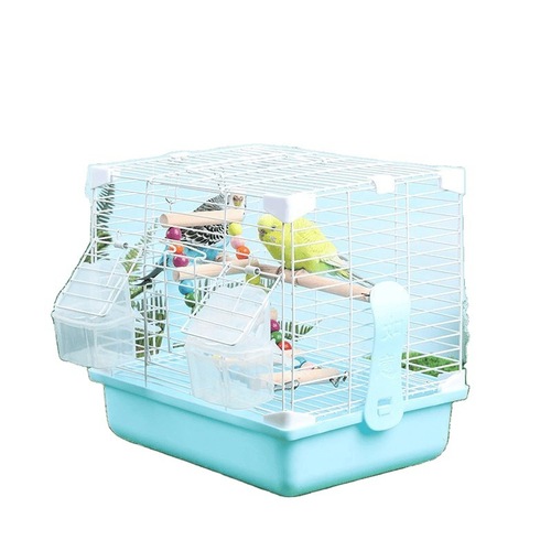 Bird Cage Parrot Cage Novel Quail Cage Tiger Skin Peony Pearl Bird Cage Luxury Villa Home Use Portable Cage