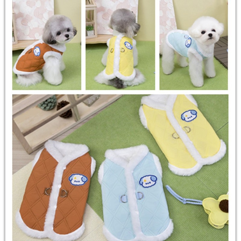 狗服装小型犬狗衣服猫咪秋冬服装宠物衣服新款厂家25双绗线棉背心|undefined