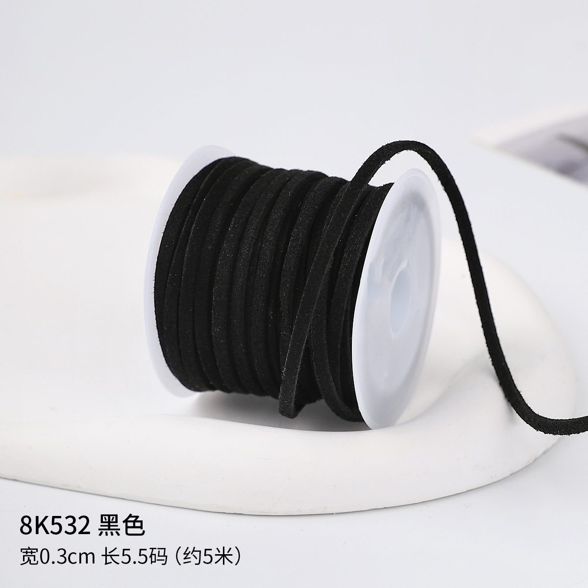 0.3cm cuerda de piel de ciervo gran rollo de cuerdas de lona de seda cinta de regalo caja de regalo embalaje de cinta de colores hecha a mano cuerda de tracción