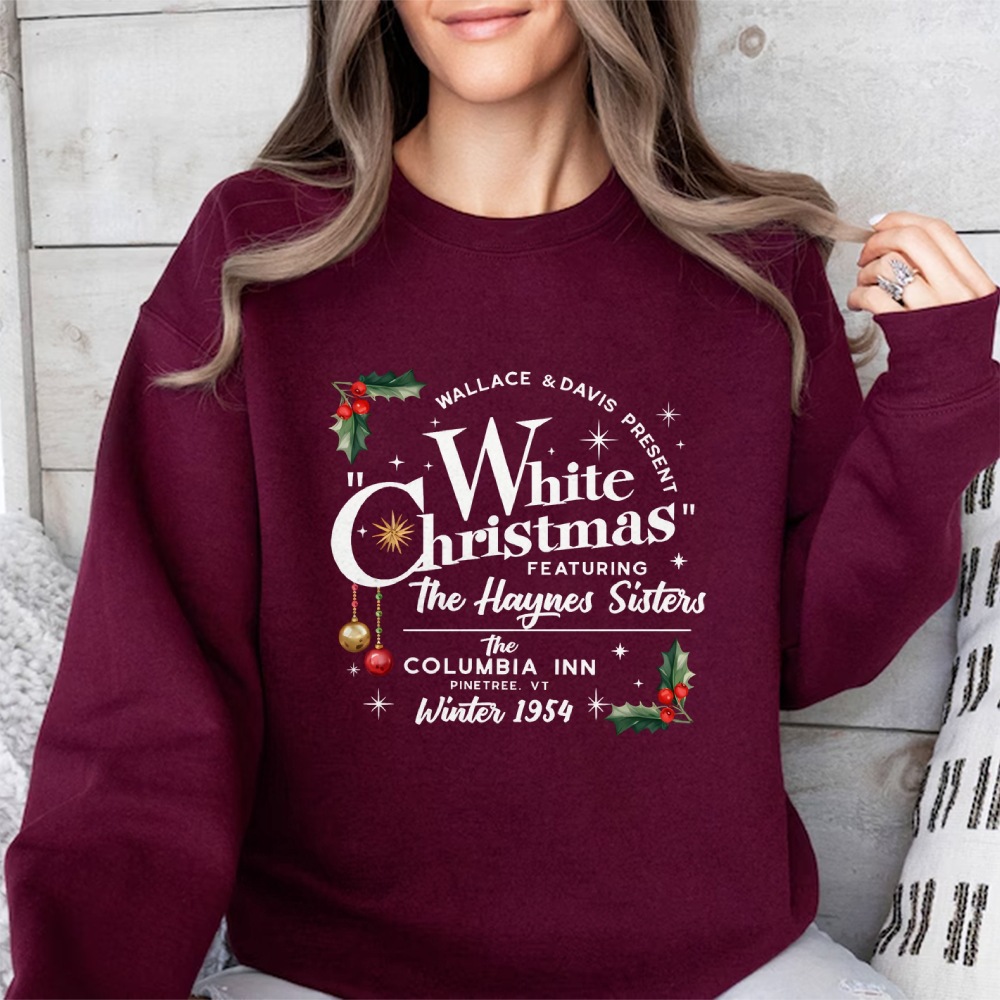 White Christmas Movie Sweatshirt, Wallace y Davis Sweater